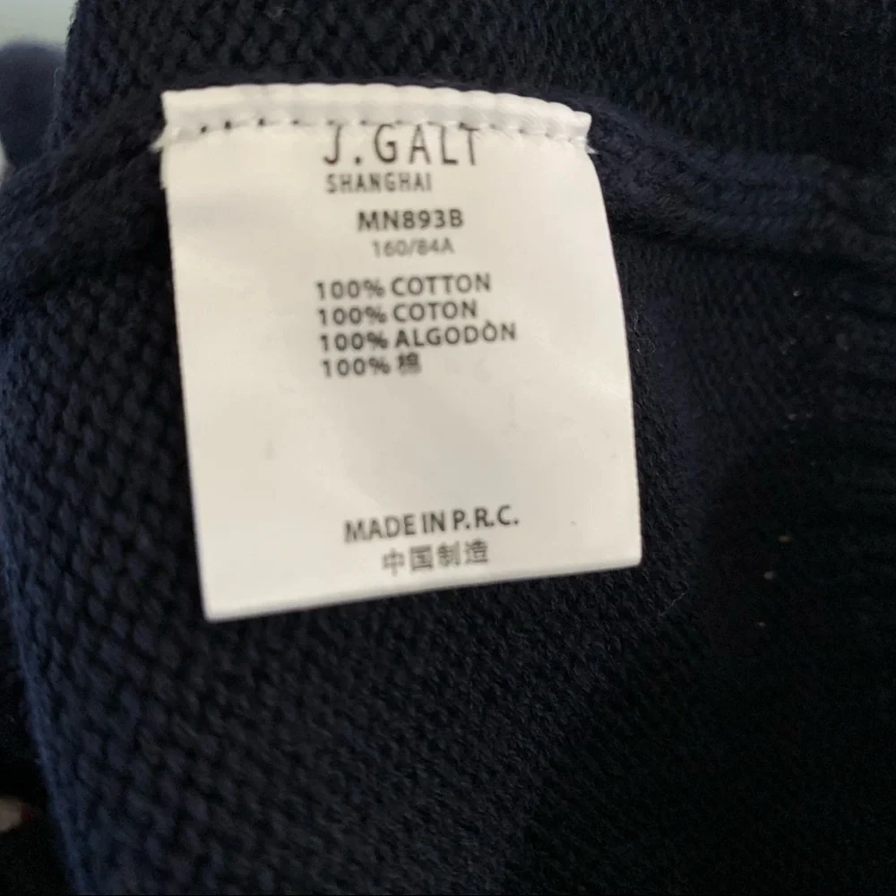 John Galt Pacsun New With Tags Navy & White Elizabeth Argyle Cardigan Size OS